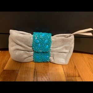 Banana Republic clutch with beaded accents